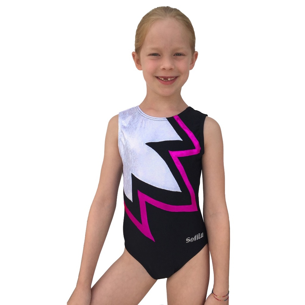 NEW! Smart Stretch Girl Gymnastics Leotard - Twist Pink